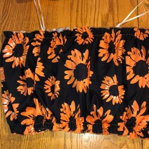 Tube top (sunflowers) from SHEIN